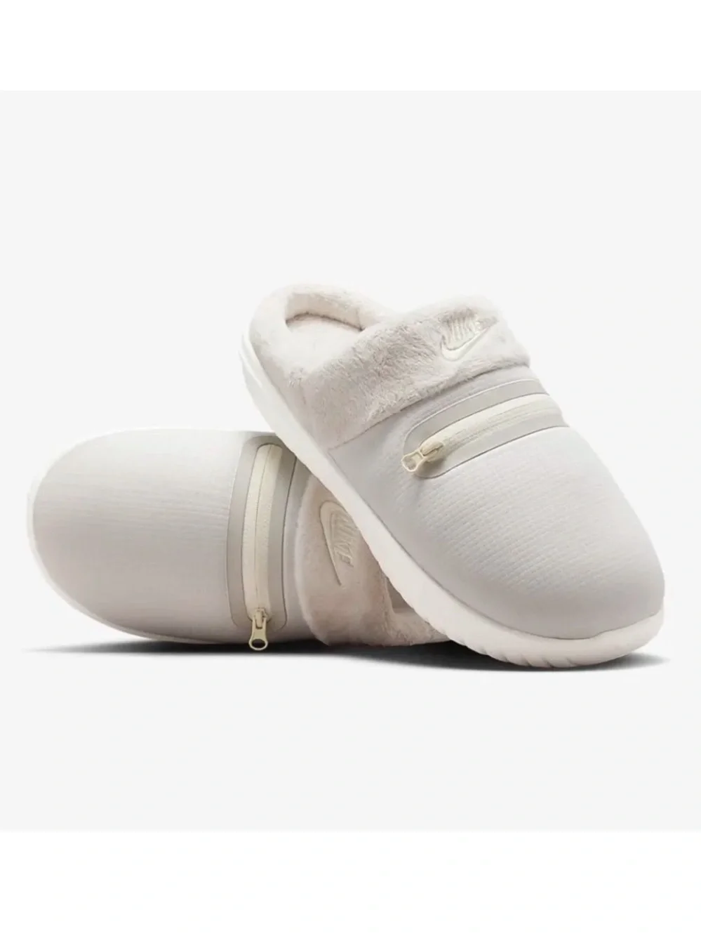 Nike Burrow Women's Slippers Light Bone/Sail/Light Iron Ore/Coconut. Size 8